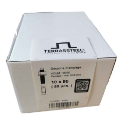 Bte de 50 goujon 10x90MM