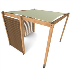 Pergola Eole 3x3 m - voile...